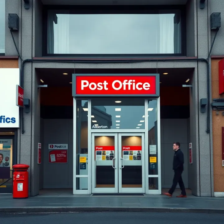 Exterior view of Alberton Post Office with clear signage and entrance