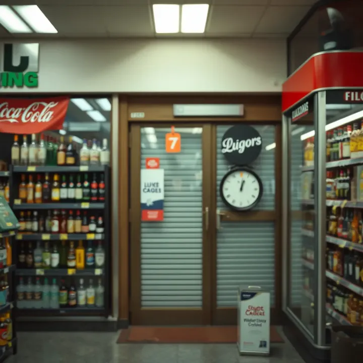 Liquor Store Closed During Level 3 Trading Restrictions South African liquor store with closed doors during restricted trading hours