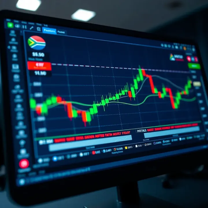 Digital interface showing binary trading options on a financial platform screen