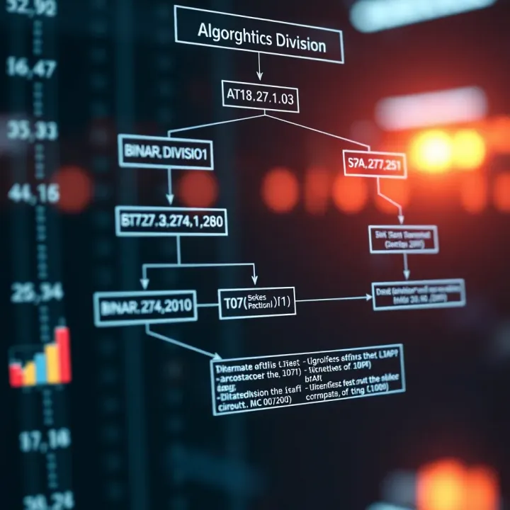 Algorithmic Approaches to Binary Division in Computing Flowchart showing algorithms for performing binary division in digital computing systems