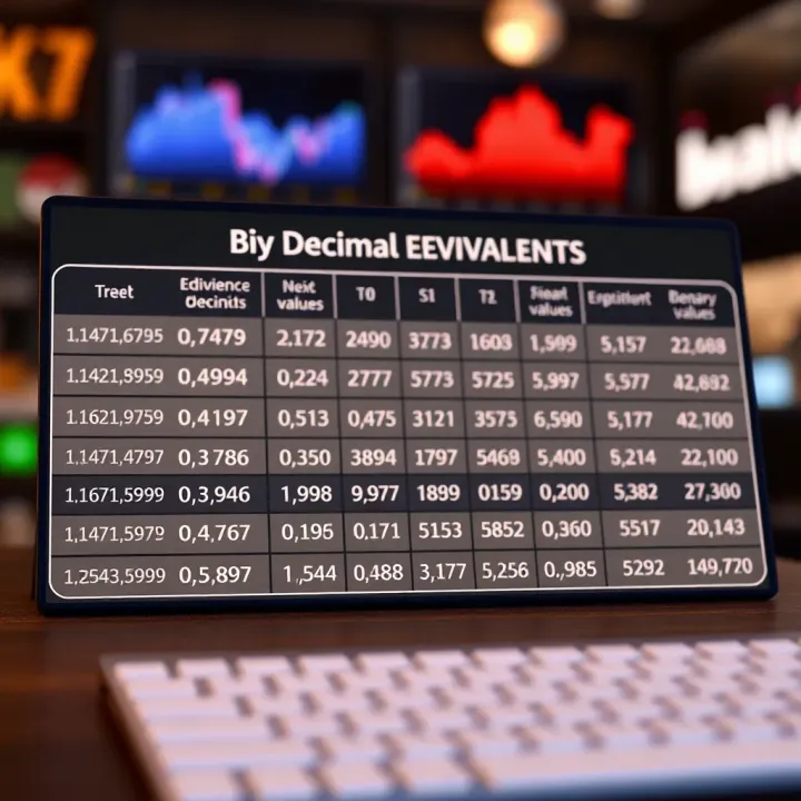 Table Displaying Binary Equivalents for Decimal Values Example table illustrating binary equivalents for different decimal values with explanatory notes