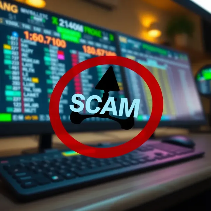Regulation and Scam Risks in Binary Options Visual representation of regulatory warnings and alerts about binary options scams