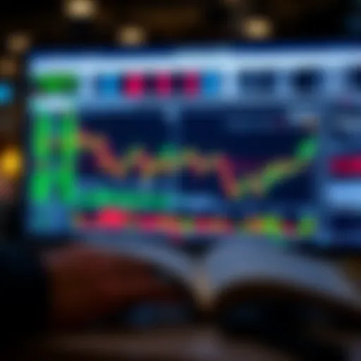 Guide to Accessing and Using Free Forex Trading PDF eBooks Open ebook displaying forex trading charts and analysis on screen