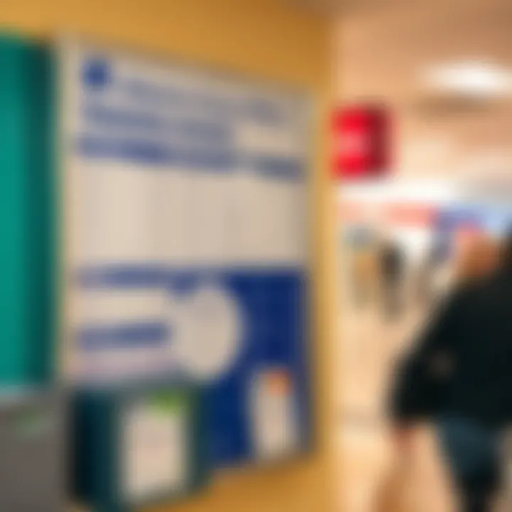 Information board displaying trading hours and services provided at the Alberton Home Affairs office