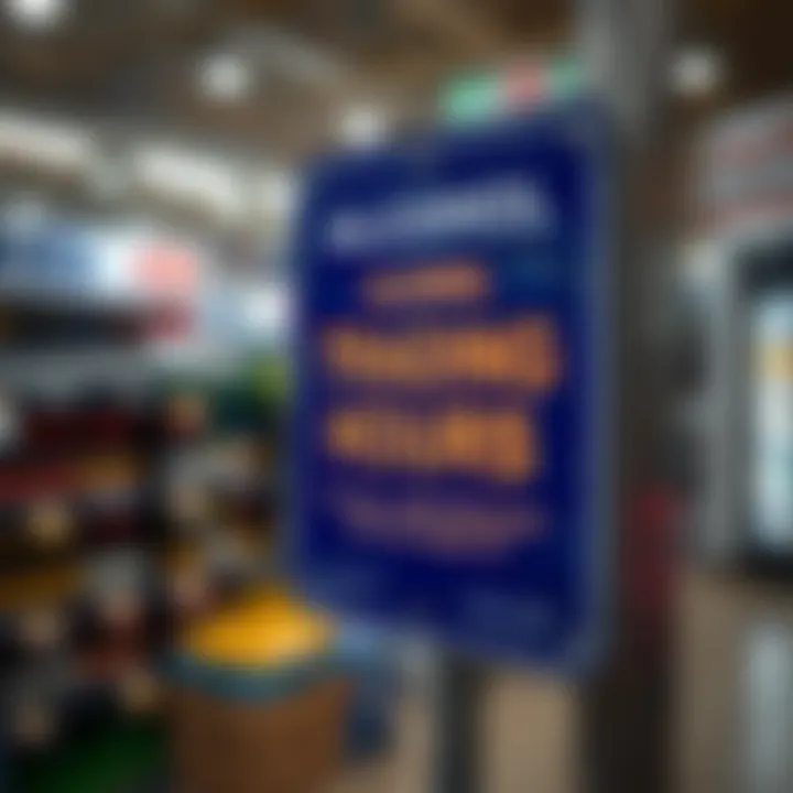 Sign displaying alcohol sale hours regulations in a South African retail environment