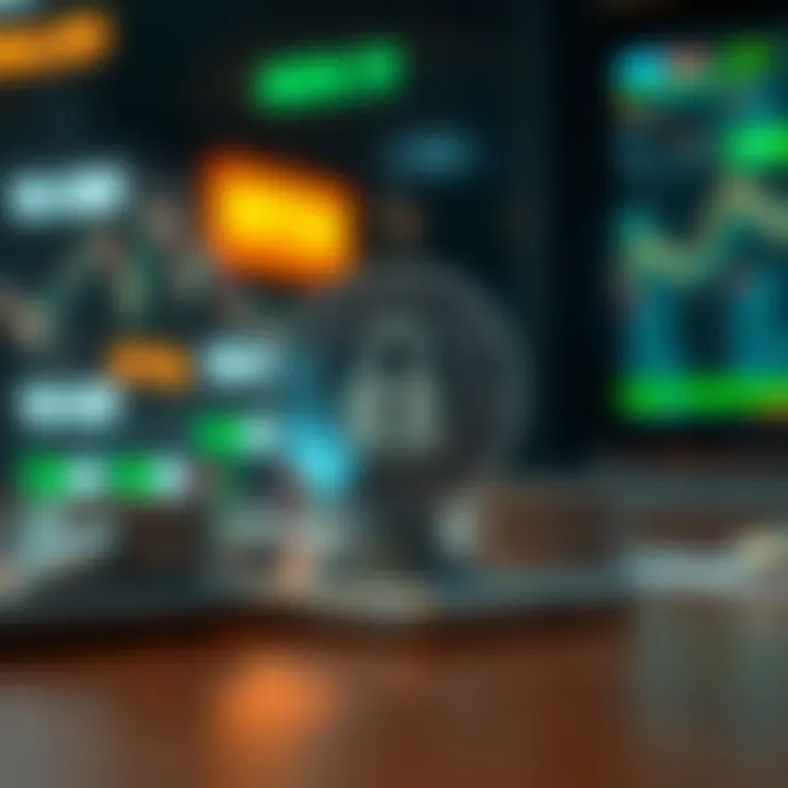 Conceptual illustration of security and risk management in financial trading apps