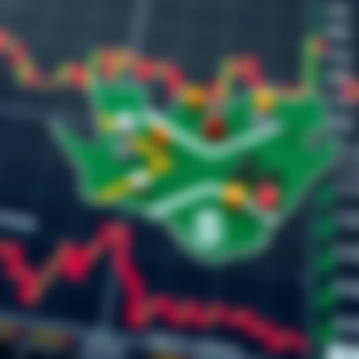 Map of South Africa with icons symbolizing financial regulations and trading platforms