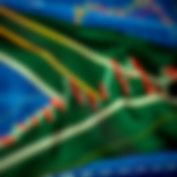 Market Trends and Regulatory Environment for Binary Trading in South Africa South African flag overlay with financial chart indicating market trends