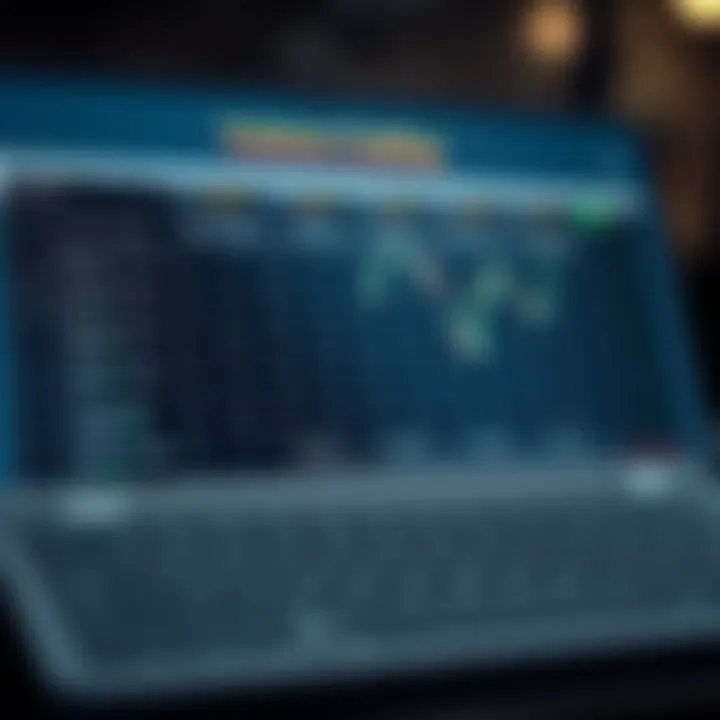 Comparison chart showing features of multiple trading apps suitable for beginners