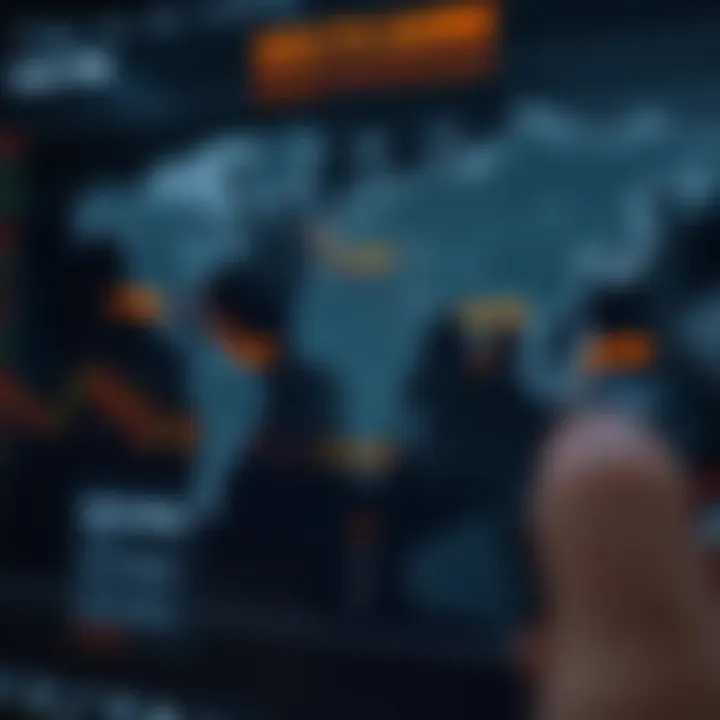 World map showing Forex market sessions aligned with South African local time