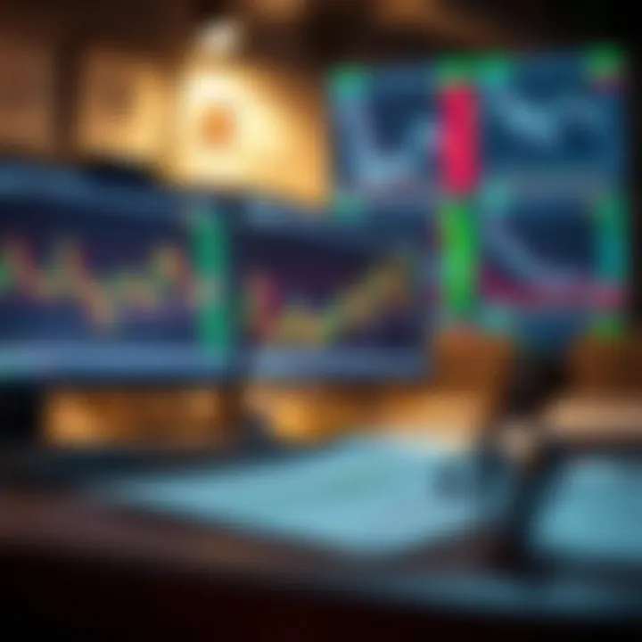 Forex trading charts and educational materials for learning