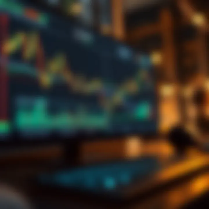 Chart displaying risk management strategies alongside forex trading signals