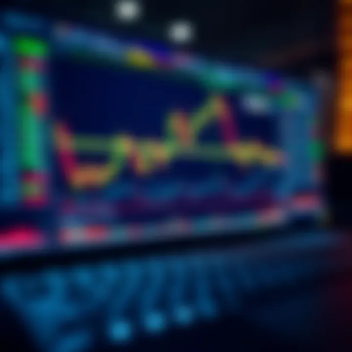 Illustration of secure online forex trading platform interface with charts and data