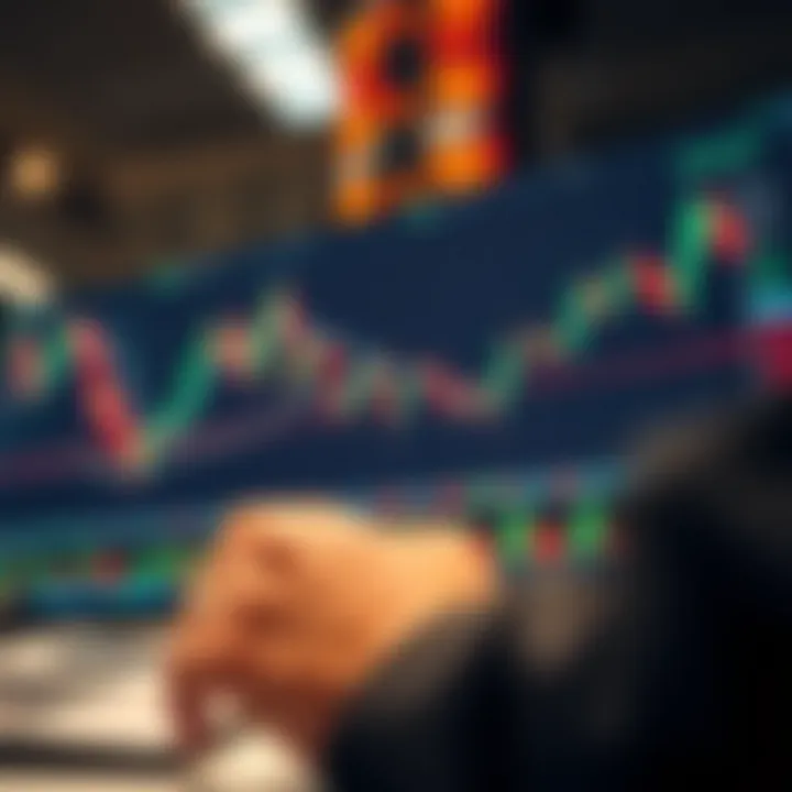 Graph showing currency pair fluctuations and technical indicators used for making informed forex trading decisions