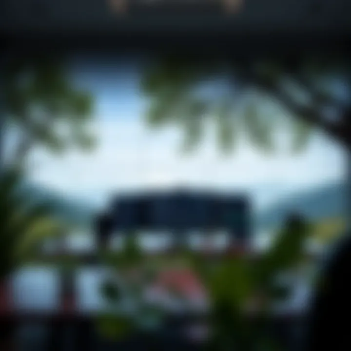 Calm and focused trading environment featuring a serene nature-inspired wallpaper behind a modern trading setup