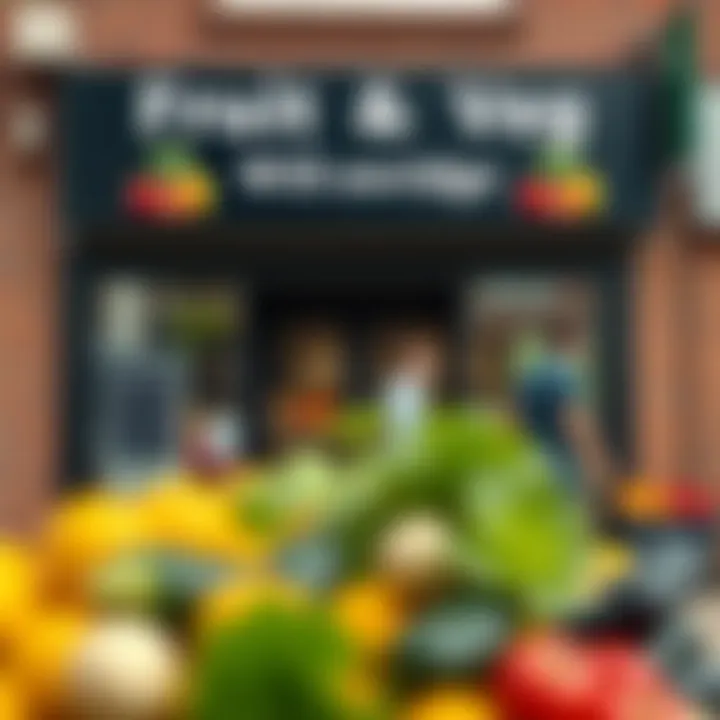 Front entrance of Fruit and Veg Willowbridge with clear signage and visible store hours