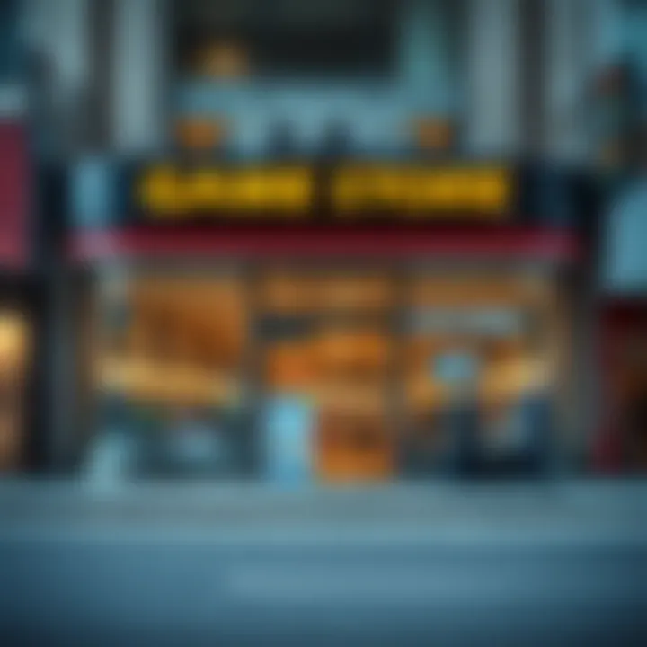 Exterior view of a popular game store in Port Elizabeth during business hours