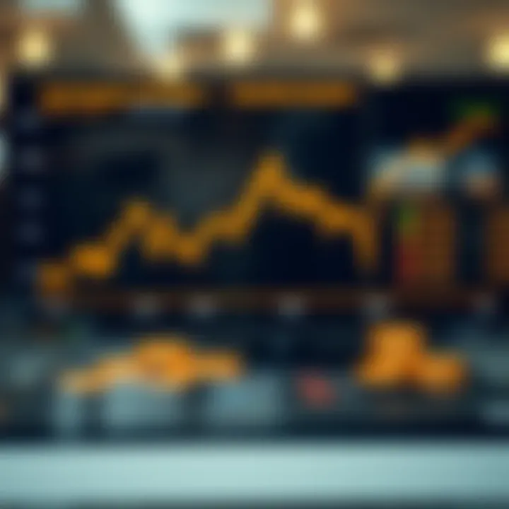 Chart showing fluctuations in gold liquidity during different trading sessions with market overlaps highlighted