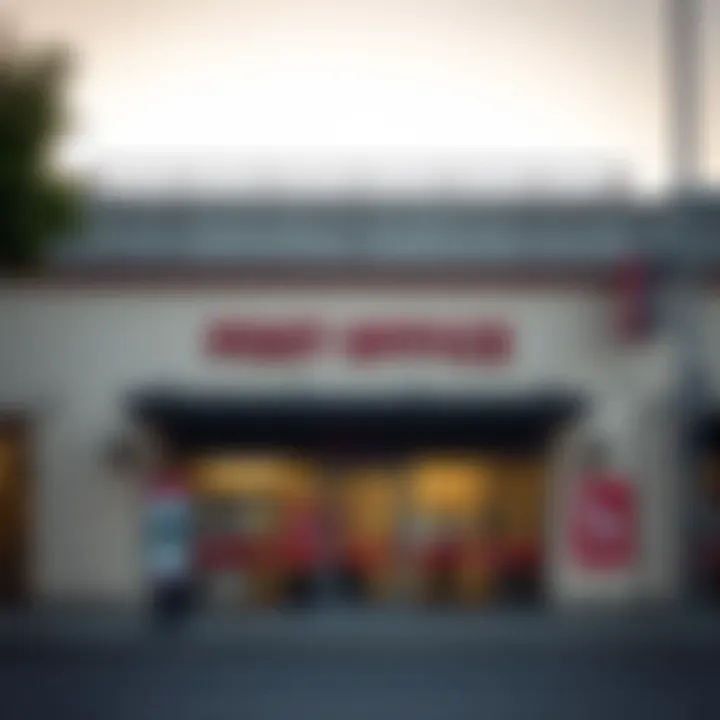 Exterior view of Highveld post office building during daytime