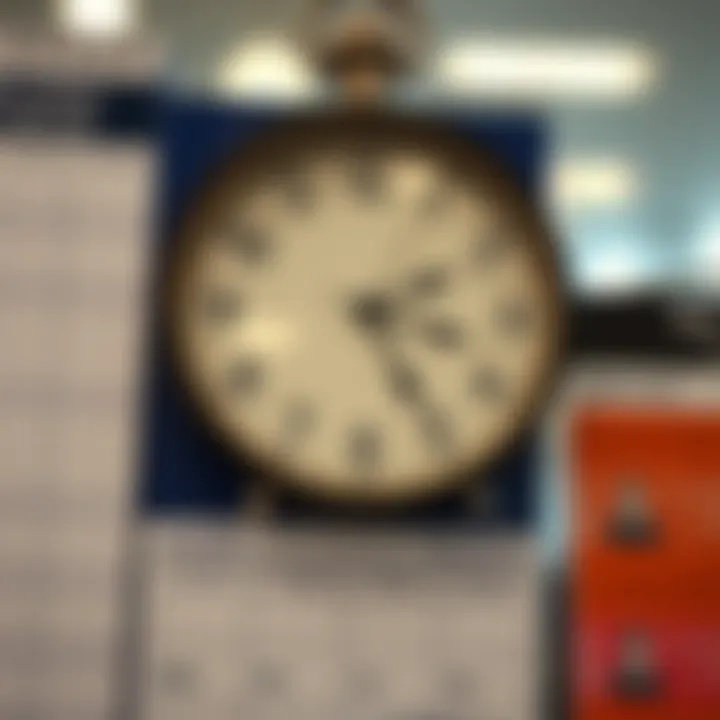 Calendar and clock representing official trading hours and special holiday schedules for the Akasia Home Affairs branch
