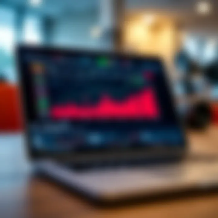 Online Learning Platforms for Forex Trading Online forex trading course displayed on a laptop screen