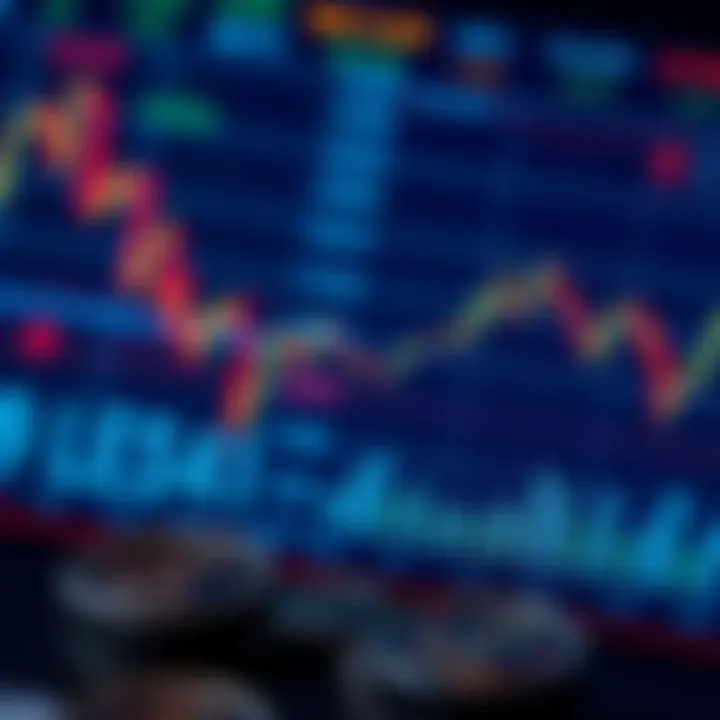 Currency symbols and financial charts representing forex market dynamics in South Africa