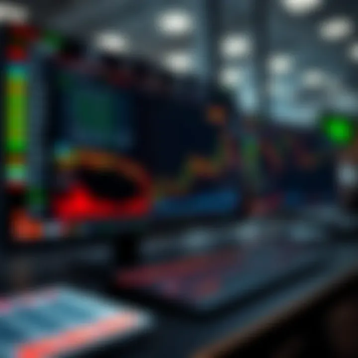 Digital interface displaying risk management tools and indicators for trading decisions