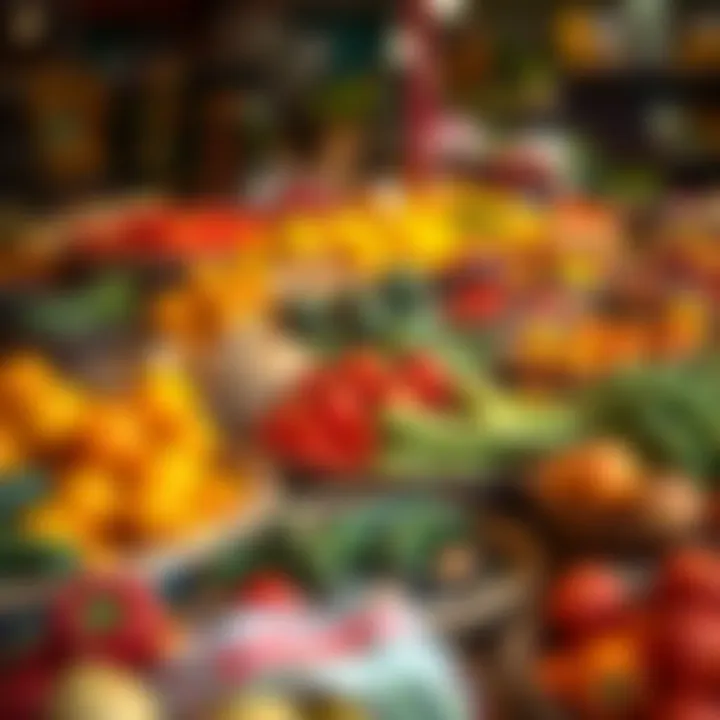 Seasonal Produce Highlights at Montana Market Colorful produce baskets showcasing seasonal fruits and vegetables at Montana market