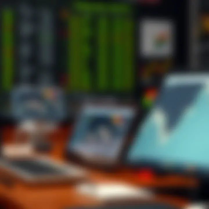 Diagram showing different types of forex trading software and their features