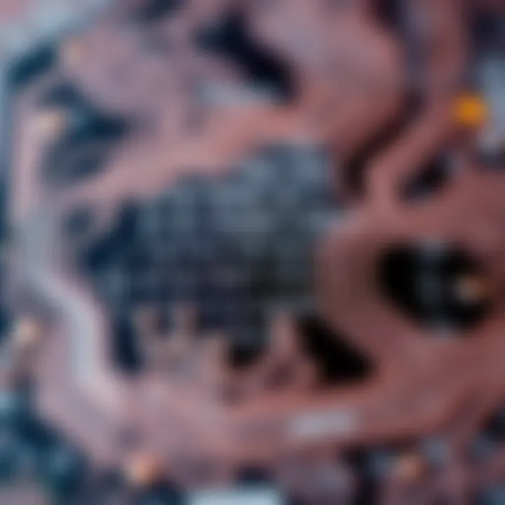 Visual representation of binary code flowing through a digital circuit board