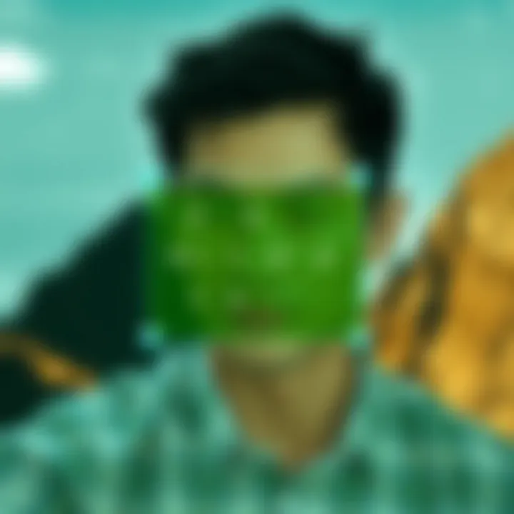 Illustration showing a binary mask overlay highlighting selected features on a digital picture