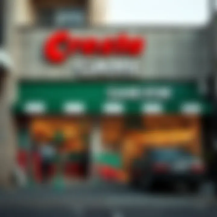 Exterior view of Cresta Game Store showcasing the storefront and entrance area