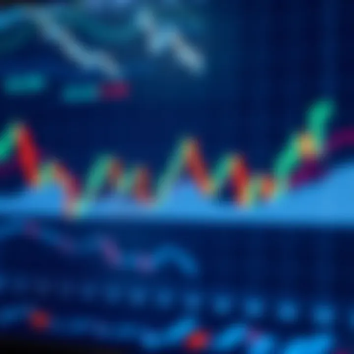 Forex chart displaying candlestick patterns and trend lines for trading analysis