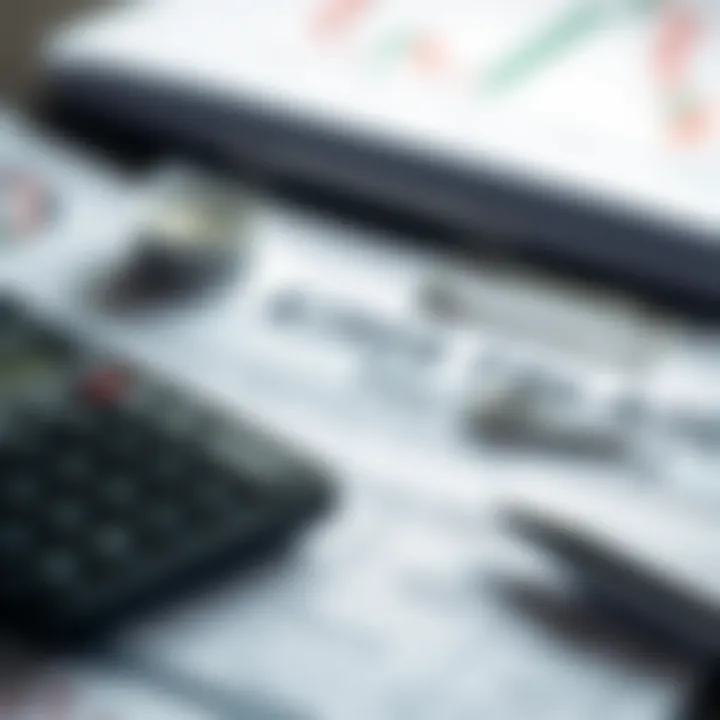 Close-up of tax documents and calculator on a desk emphasizing South African Revenue Service compliance