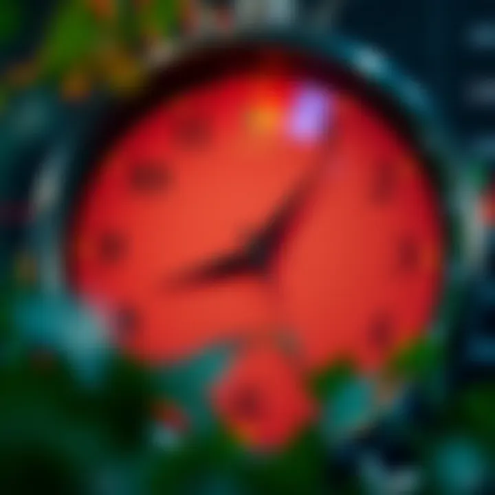 Clock showing different forex market opening and closing times adjusted for South African time zone