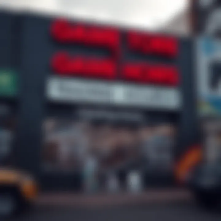 Exterior view of a game store in South Africa with clear signage and operating hours displayed at the entrance