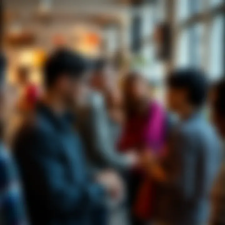 Fostering Inclusivity and Support for Non-Binary Experiences Illustration showing community support and solidarity for gender diversity with diverse individuals engaging in conversation and collaboration