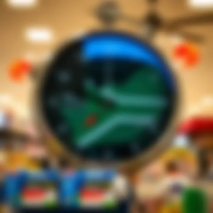 Clock displaying different times with a map of South Africa highlighting regional variations