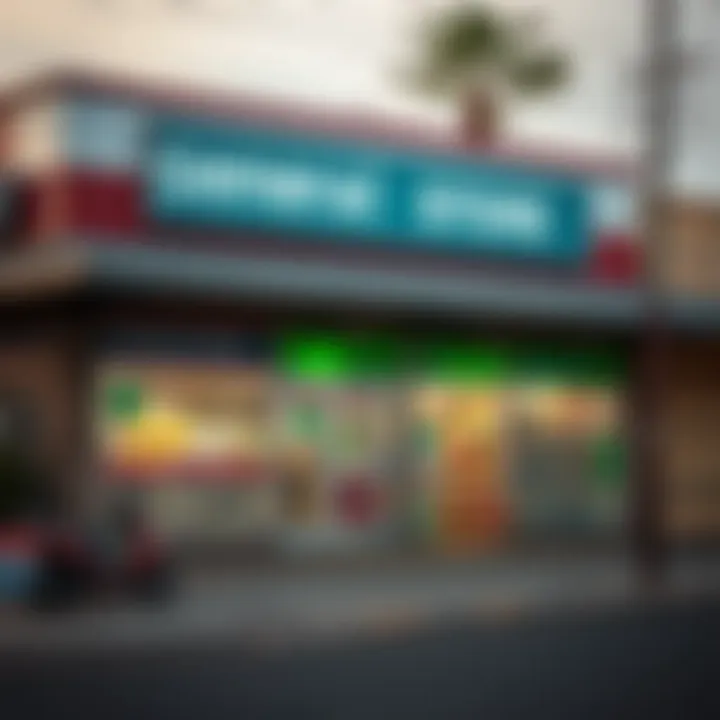 Exterior view of a general store in a South African neighborhood during daytime