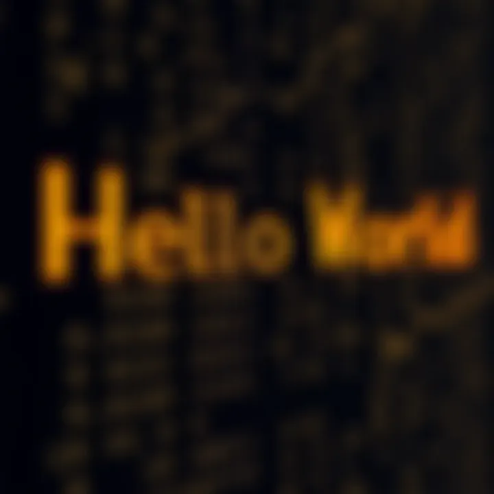 Binary code representation of the phrase Hello World using ASCII encoding