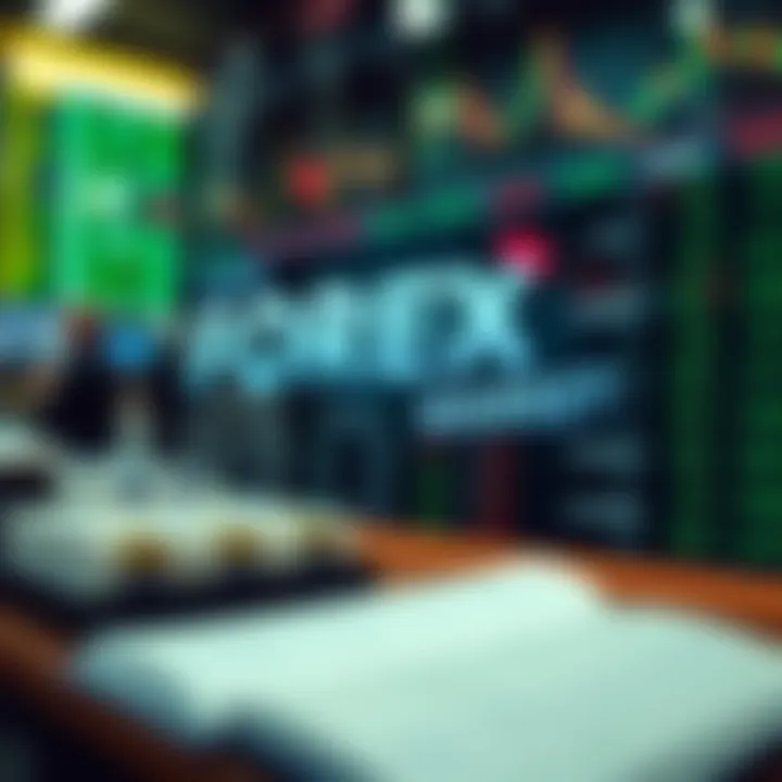 Visual representation of essential forex market jargon including pips, spreads, and leverage