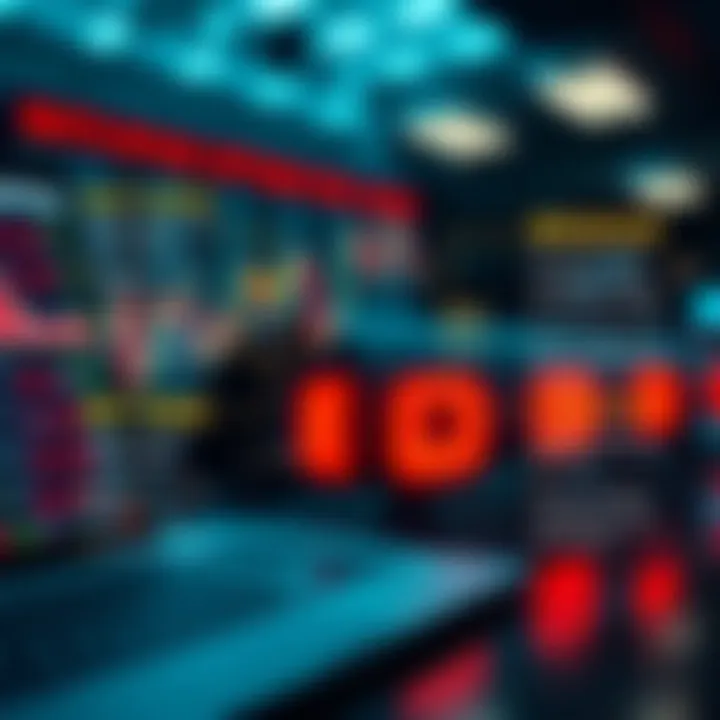 Diagram illustrating the risks and challenges associated with binary options trading, including market volatility and lack of transparency