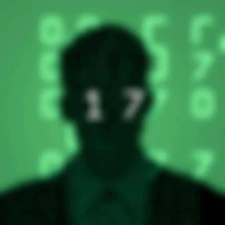 Visual Explanation of Decimal to Binary Conversion Binary code representation highlighting the conversion of a specific decimal number into a sequence of bits