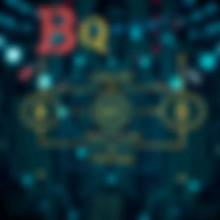 Diagram depicting binary code flow integrated with web elements like browsers and servers