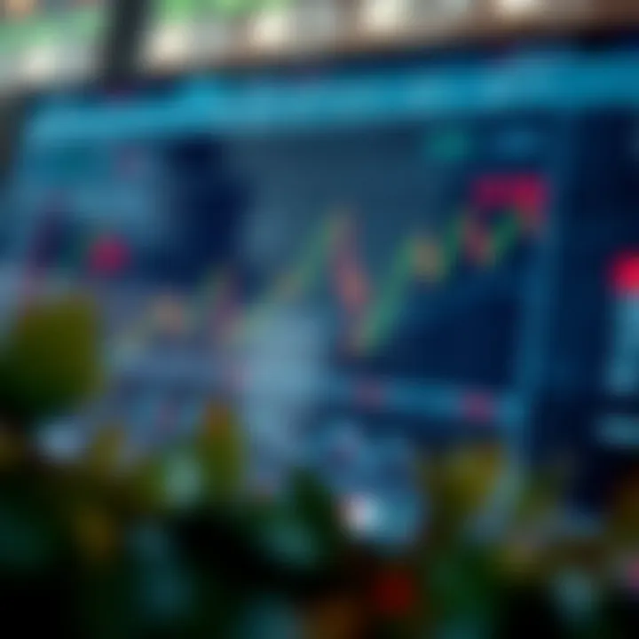 Diagram illustrating key forex trading concepts including currency pairs, charts, and market trends