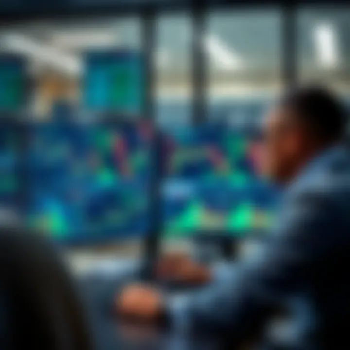 South African trader analyzing forex charts on multiple screens