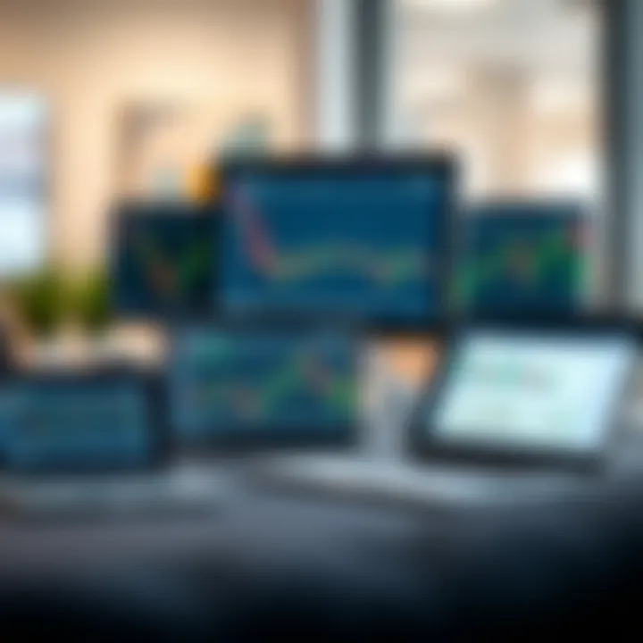 Online Forex Trading Platforms and Learning Tools in South Africa Digital devices displaying forex trading platforms and educational resources