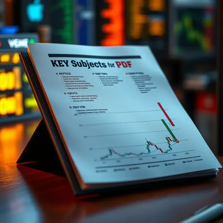 Diagram illustrating key topics covered in binary options educational PDFs for traders