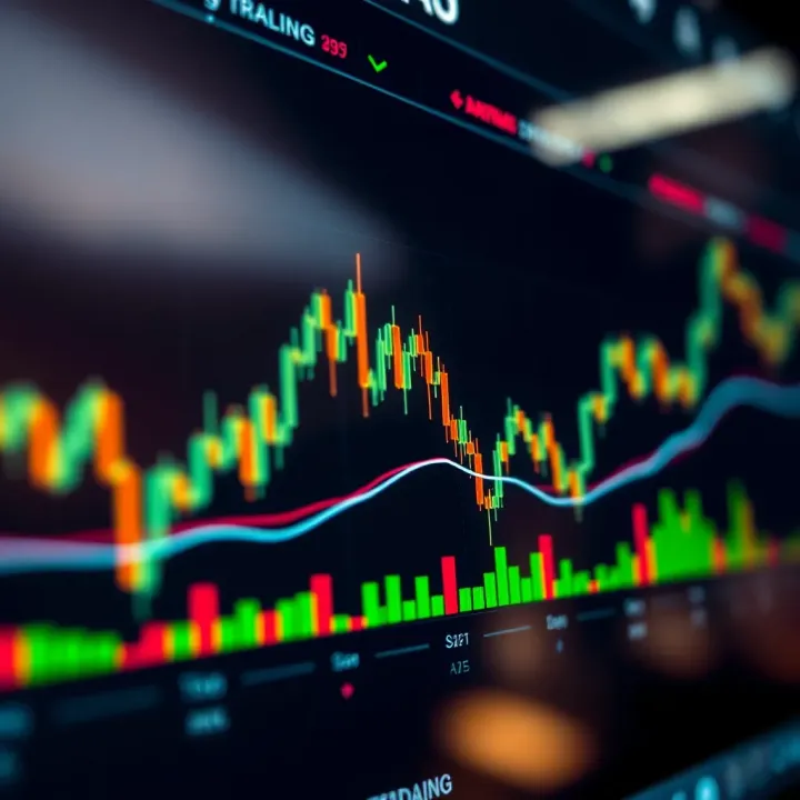 Currency Pair Trends and Technical Indicators in Forex Trading Graph showing currency pair trends and key technical indicators used in forex trading strategies