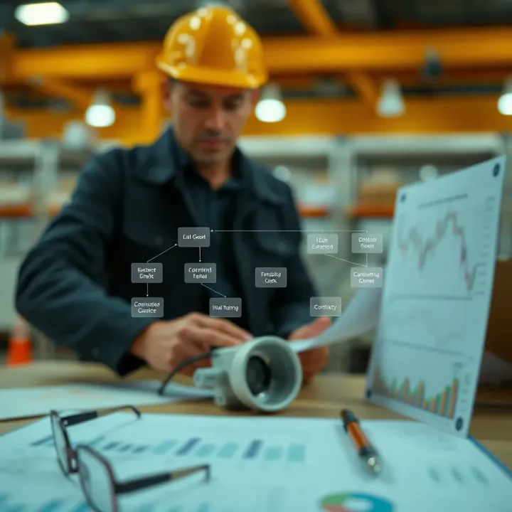 Flowchart illustrating construction risk management strategies and compliance